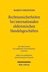 bokomslag Rechtsunsicherheiten bei internationalen elektronischen Handelsgeschften