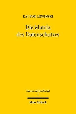 bokomslag Die Matrix des Datenschutzes