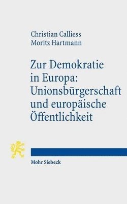 bokomslag Zur Demokratie in Europa: Unionsbrgerschaft und europische ffentlichkeit