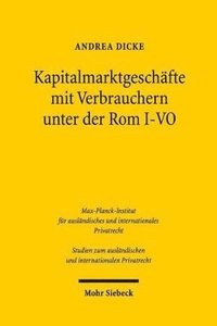 bokomslag Kapitalmarktgeschfte mit Verbrauchern unter der Rom I-VO