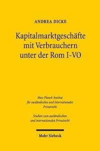 bokomslag Kapitalmarktgeschfte mit Verbrauchern unter der Rom I-VO