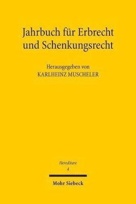 bokomslag Jahrbuch fr Erbrecht und Schenkungsrecht