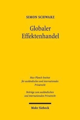 Simon Schwarz - Globaler Effektenhandel, Inbunden