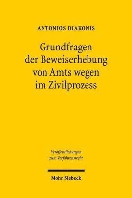 bokomslag Grundfragen der Beweiserhebung von Amts wegen im Zivilprozess