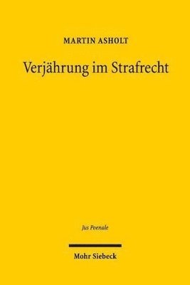 Verjhrung im Strafrecht 1