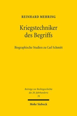 bokomslag Kriegstechniker des Begriffs