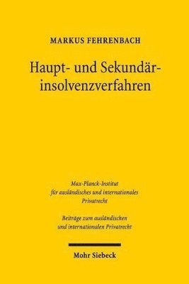 bokomslag Haupt- und Sekundrinsolvenzverfahren