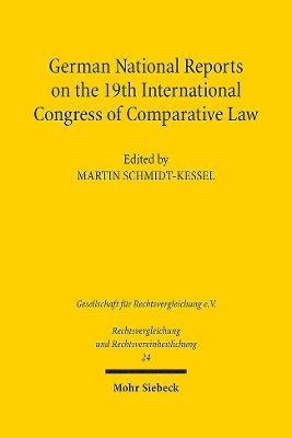 bokomslag German National Reports on the 19th International Congress of Comparative Law