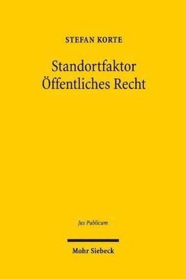 bokomslag Standortfaktor ffentliches Recht