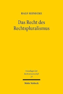 bokomslag Das Recht des Rechtspluralismus