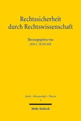 Rechtssicherheit durch Rechtswissenschaft