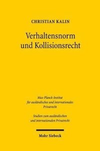 bokomslag Verhaltensnorm und Kollisionsrecht