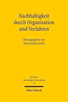 bokomslag Nachhaltigkeit durch Organisation und Verfahren