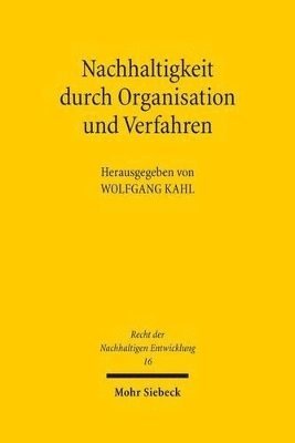 bokomslag Nachhaltigkeit durch Organisation und Verfahren