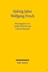 bokomslag Siebzig Jahre Wolfgang Frisch