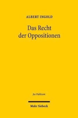 bokomslag Das Recht der Oppositionen