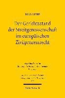 bokomslag Der Gerichtsstand der Streitgenossenschaft im europischen Zivilprozessrecht