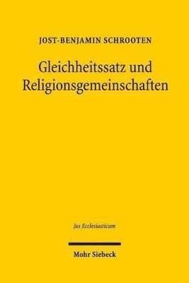 bokomslag Gleichheitssatz und Religionsgemeinschaften