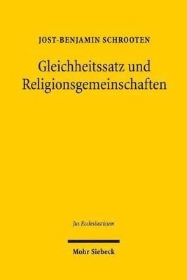 bokomslag Gleichheitssatz und Religionsgemeinschaften