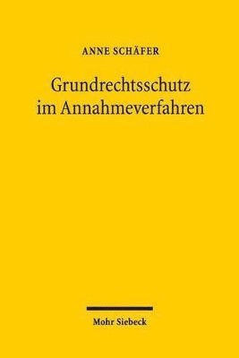 bokomslag Grundrechtsschutz im Annahmeverfahren