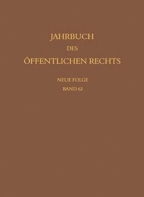 bokomslag Jahrbuch des ffentlichen Rechts der Gegenwart. Neue Folge