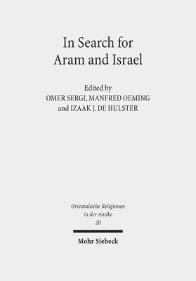 Izaak J. de Hulster, Omer Sergi, Manfred Oeming - In Search for Aram and Israel, Inbunden