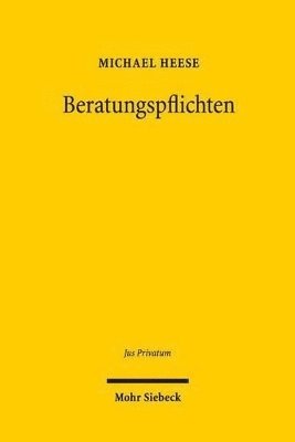 Michael Heese - Beratungspflichten, Inbunden