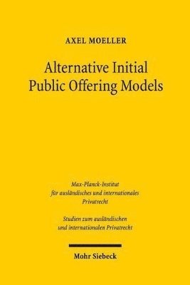Axel Moeller - Alternative Initial Public Offering Models, Häftad