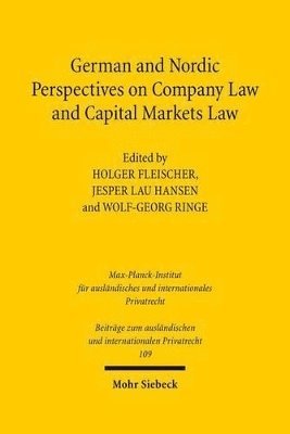 bokomslag German and Nordic Perspectives on Company Law and Capital Markets Law