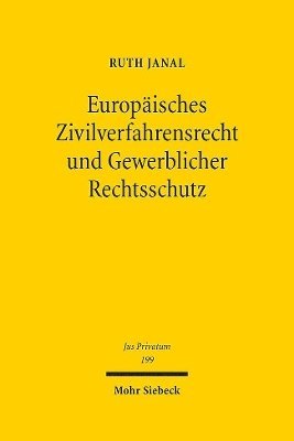 bokomslag Europisches Zivilverfahrensrecht und Gewerblicher Rechtsschutz