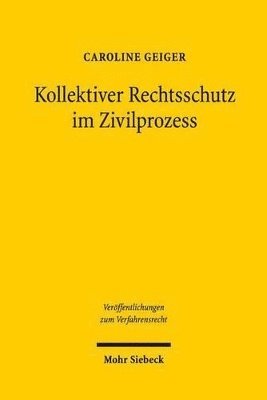 bokomslag Kollektiver Rechtsschutz im Zivilprozess