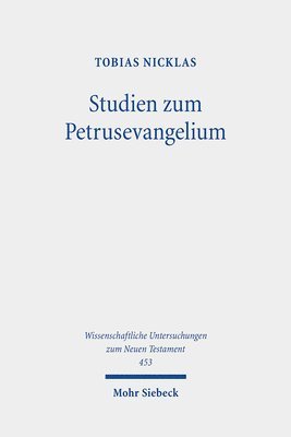 bokomslag Studien zum Petrusevangelium