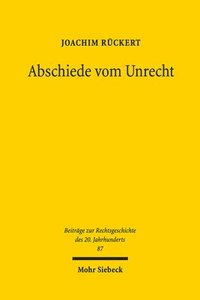 bokomslag Abschiede vom Unrecht