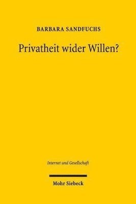bokomslag Privatheit wider Willen?