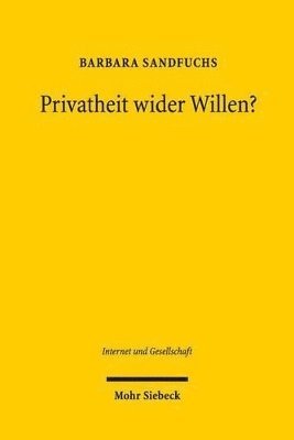 bokomslag Privatheit wider Willen?