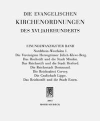 bokomslag Die evangelischen Kirchenordnungen des XVI. Jahrhunderts
