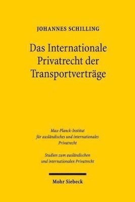 bokomslag Das Internationale Privatrecht der Transportvertrge