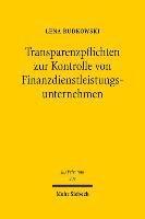 Transparenzpflichten zur Kontrolle von Finanzdienstleistungsunternehmen 1