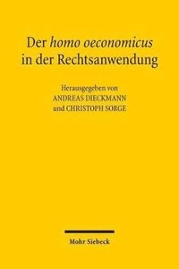 bokomslag Der homo oeconomicus in der Rechtsanwendung