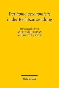 bokomslag Der homo oeconomicus in der Rechtsanwendung