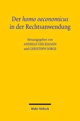 bokomslag Der homo oeconomicus in der Rechtsanwendung