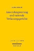 bokomslag Anwendungsvorrang und nationale Verfassungsgerichte