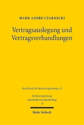 bokomslag Vertragsauslegung und Vertragsverhandlungen