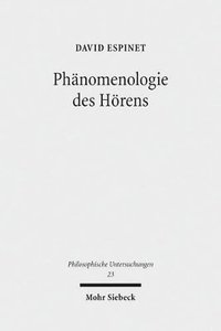 bokomslag Phnomenologie des Hrens