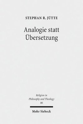 bokomslag Analogie statt bersetzung