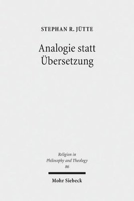 bokomslag Analogie statt bersetzung