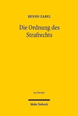 bokomslag Die Ordnung des Strafrechts