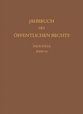 bokomslag Jahrbuch des ffentlichen Rechts der Gegenwart. Neue Folge