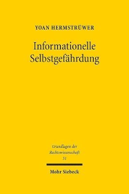 bokomslag Informationelle Selbstgefhrdung