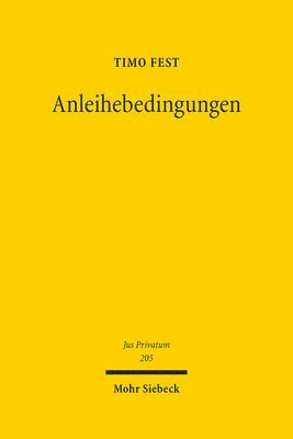 Timo Fest - Anleihebedingungen, Inbunden